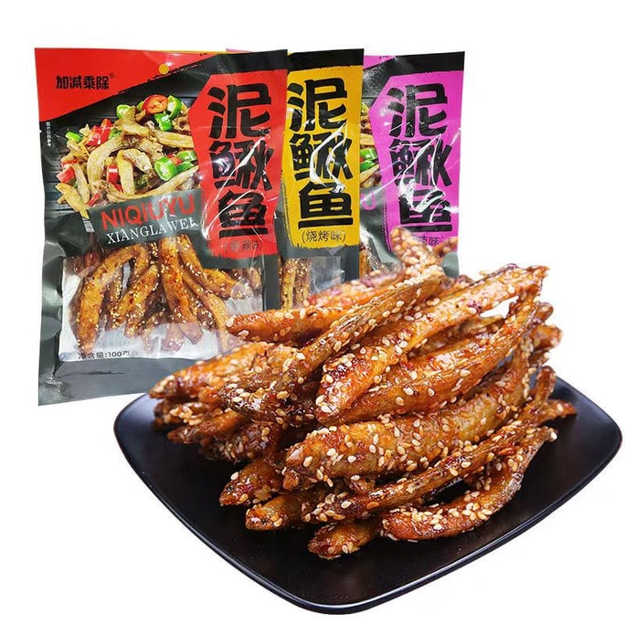 Spicy marinated loach fish, fresh and ready to eat, perfect for binge-watching, spicy casual office snack, small grilled fish, drinking snack mix, assorted 100g
