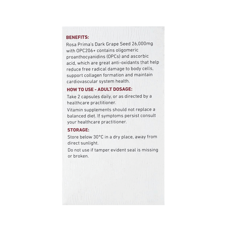 澳洲UNICHI 新版黑葡萄籽粉净化胶囊 原花青素 维生素抗糖 素食胶囊 60粒*3 减少自由基 增加胶原蛋白 守护身体健康【3份超值装】【养护唤醒年轻肌】 6