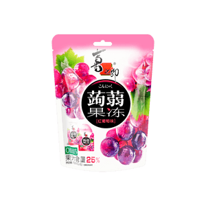 喜之郎 0脂肪蒟蒻果冻 红葡萄味 120g【25%果汁含量】
