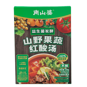 【中国直邮】 南山婆 贵州山野果蔬酸汤豆米火锅底料200g*1