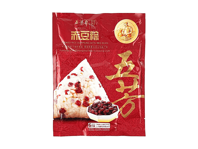 WU FANG ZHAI Zongzi Rice Dumpling with Red Bean 10.58 oz【Dragon