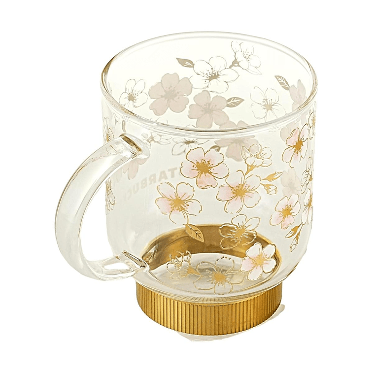 SAKURA2026 Heat-Resistant Glass Mug Golden Pattern 355ml 9