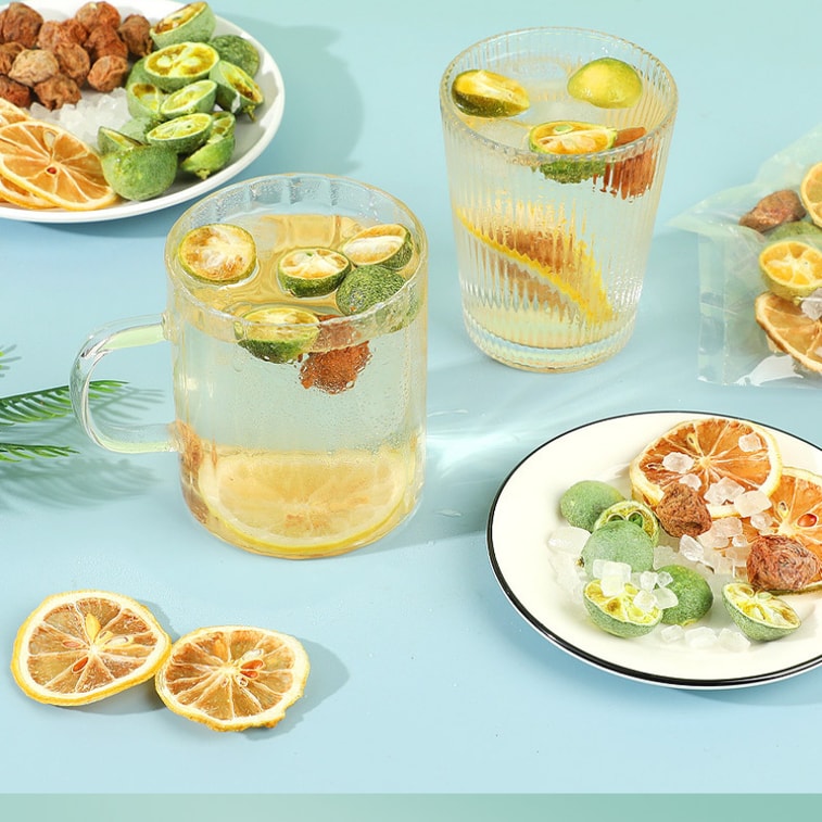 【Expédition directe du Canada】 Thé au kumquat, prune et citron Sifanda 100g (10g × 10 sachets) Sucré et rafraîchissant, idéal pour l'après-midi pour dégraisser et réveiller l'esprit, convient pour infusion à froid et à chaud, cadeau de fête, mélange de sachets de thé, thé aux fruits décontracté pour l'après-midi 7