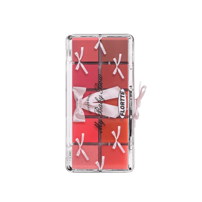 【Expédition directe depuis Hong Kong】 Palette de fards à lèvres "Princess Heartbeat" de Floralia, 10 couleurs, 03# Xiangxiang Ruanruan, 17g. Palette à faible saturation, pour créer des looks "faux maquillage naturel" et "lèvres confiture", finition brillante et non collante.