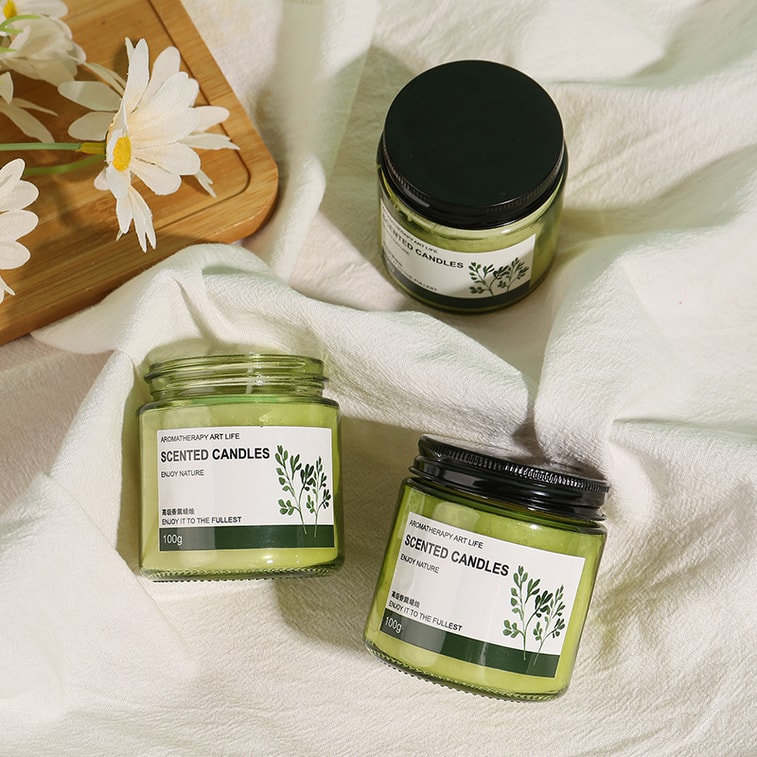 松里茶の香り付きディフューザー #西湖龍井茶。室内で長時間持続するお茶の香りは、洗練された落ち着きと安らぎを与え、眠りを誘います。ロマンチックで癒し効果のある雰囲気を演出します。天然ココナッツワックスオイルを使用。妊婦や赤ちゃんにも安心してお使いいただけます。洗練された芸術的なギフトです。100g 5