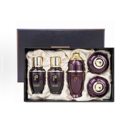 【香港直邮】 韩国 THE HISTORY OF WHOO后 THE HISTORY OF WHOO 后 还幼凝颜赋活5件套中样套盒 奢华滋养 紧致抗皱 提拉修复 保湿焕颜