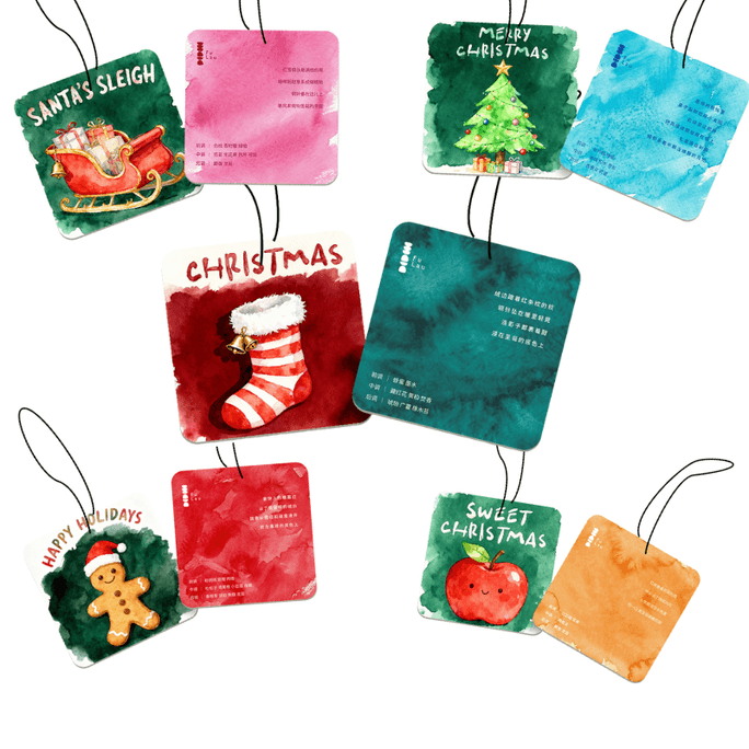 【Air Freshener】Scented Card - New Year Home & Car Use - SET OF 5