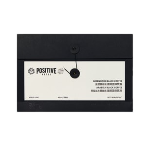 【中国直邮】 赵露思同款 韩国 Positive Hotel 地中海咖啡  袋装速溶咖啡 美式冻干黑咖啡粉即溶 【经典黑咖】绿燃黑咖啡1盒【内含(绿燃黑咖1.5g+黑咖1.5g)】共7小袋