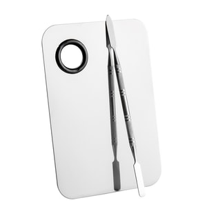 マリアンヌ【公式正規旗艦店】メイクアップアーティスト専用ステンレスパレット＆パウダースティック（耐腐食・耐酸化）2個パック