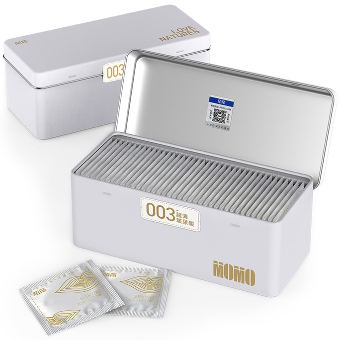 Condom Essence Big White Men's 42 Pack Ultra-thin 003 Refreshing and long-lasting lubrication