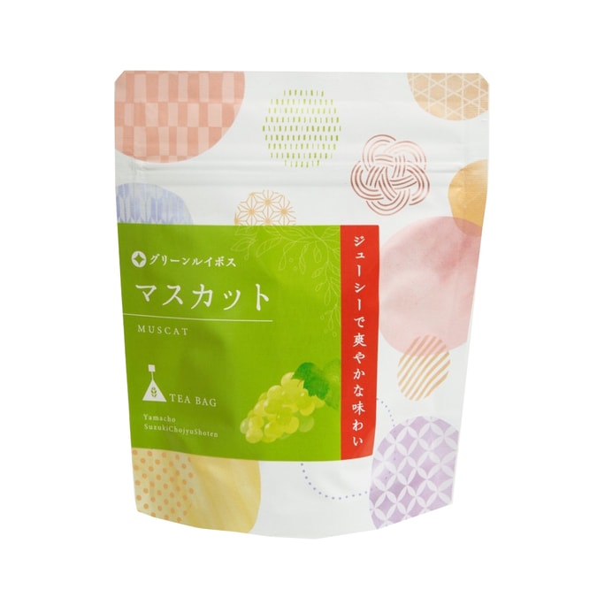 【日本からの直送】日本大粟河老普 マスカットルイボスティー ティーバッグ カフェインフリー 2g*7袋