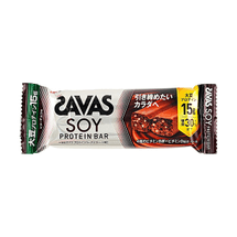 SAVAS Less Sugar Soy Protein Bar,Bitter Chocolate Flavor, 1.55 oz【15g High Protein&Vitamin B&Vitamin D】【Energy Boost】