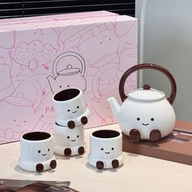 川岛屋 pangpang茶壶套装 jellycat可爱杯具杯子 一壶4杯