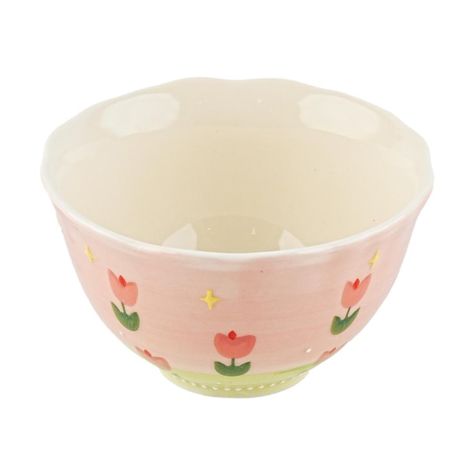 Tulip Plate Embossed with Stars Rice Bowl 4.5"