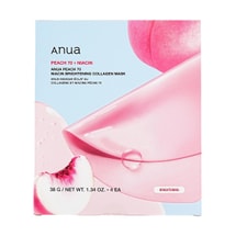 韓國ANUA安宇安 水蜜桃70菸鹼醯胺亮膚膠原面膜 4片