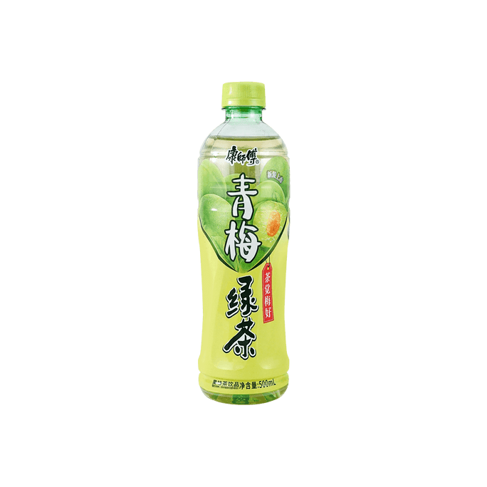 【江南茶饮】康师傅 绿茶青梅 500ml
