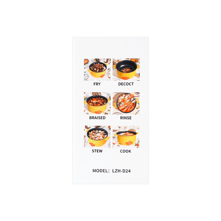 Steam & Cooking Pot Multifunction, 9.4 inch Colors May Vary 15