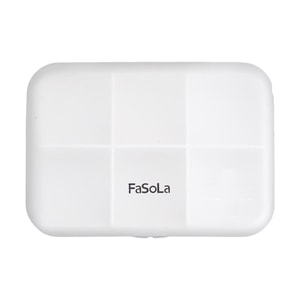 미니멀한 6칸 약통, 휴대용 밀폐형 약 보관 케이스