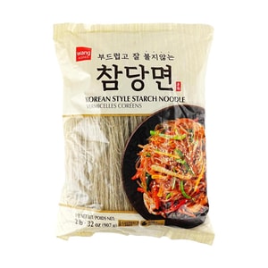 Korean Style Starch Noodle - Sweet Potato Vermicelli , 32oz【Gluten Free】【 For Japchae Vegetable Stir-fry】