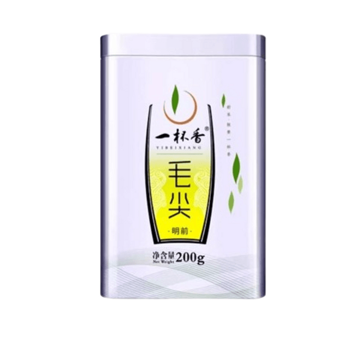 【中国直送】一杯の香り 信陽名産 毛尖明前茶 緑茶 柔らかい芽と葉 美しい茶形 天然香料 200g/箱