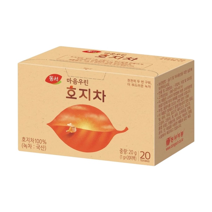 韩国DONGSUH东西 焙茶包 20包入 20g【醇厚柔和茶香】【秋冬暖饮】