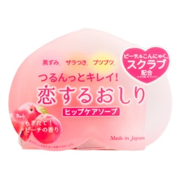 日本PELICAN 去角質光滑蜜桃美臀皂 80g