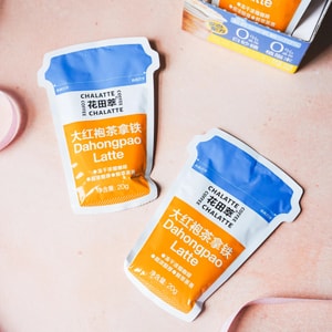 花田萃 大红袍拿铁 冻干浓缩牛奶咖啡 10袋入 200g【0蔗糖0植脂末 干净配方】【亚米独家】