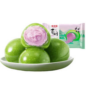 【中国直邮】 味滋源 艾草青团 芋泥味 江南特产点心糯叽叽清明果糕点零食6枚*1袋