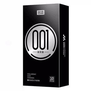 001 Safety Condom Ultra-thin Hyaluronic Acid Long-lasting Condom 10 pcs * 1 box