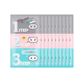 PIG-NOSE Clear Blackhead Strip 3-STEP Kit 10pcs