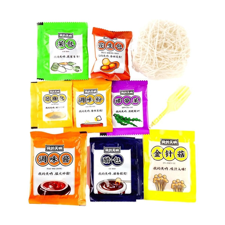 【抖音小红书爆款】我的天呐 酸辣粉 即食米线 135g 4