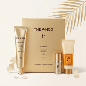 UV Ultimate Anti-Wrinkle Sunscreen Special Set SPF50+ PA++++, Luxury Korean Anti-Aging Sunscreen Set, 75ml + Minis