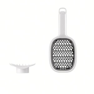 FaSoLa 切菜器馬鈴薯刨絲刀不銹鋼刨子多功能雙面刨絲器 米色 1個裝