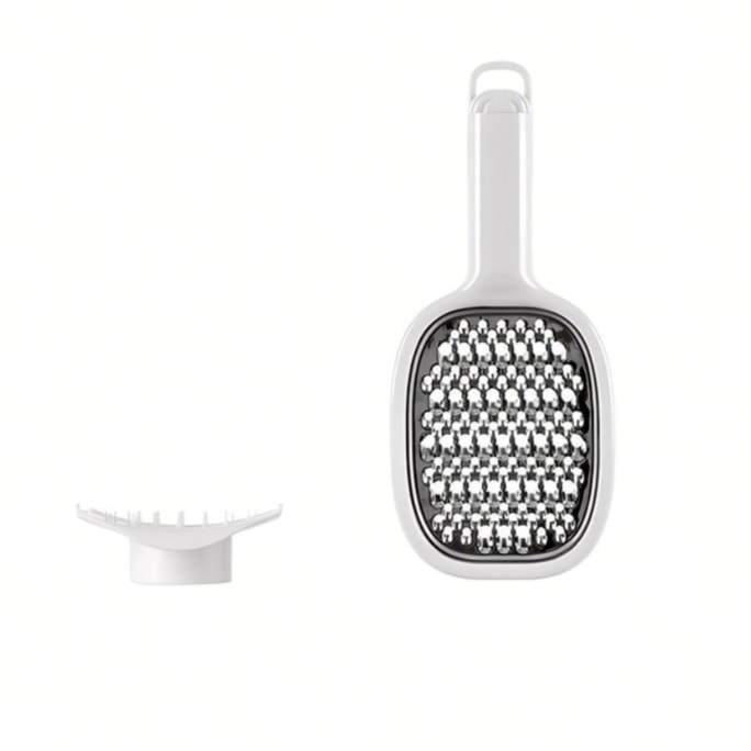 FaSoLa 切菜器切絲器馬鈴薯刨絲刀不銹鋼刨子多功能雙面刨絲器 米色 1個裝