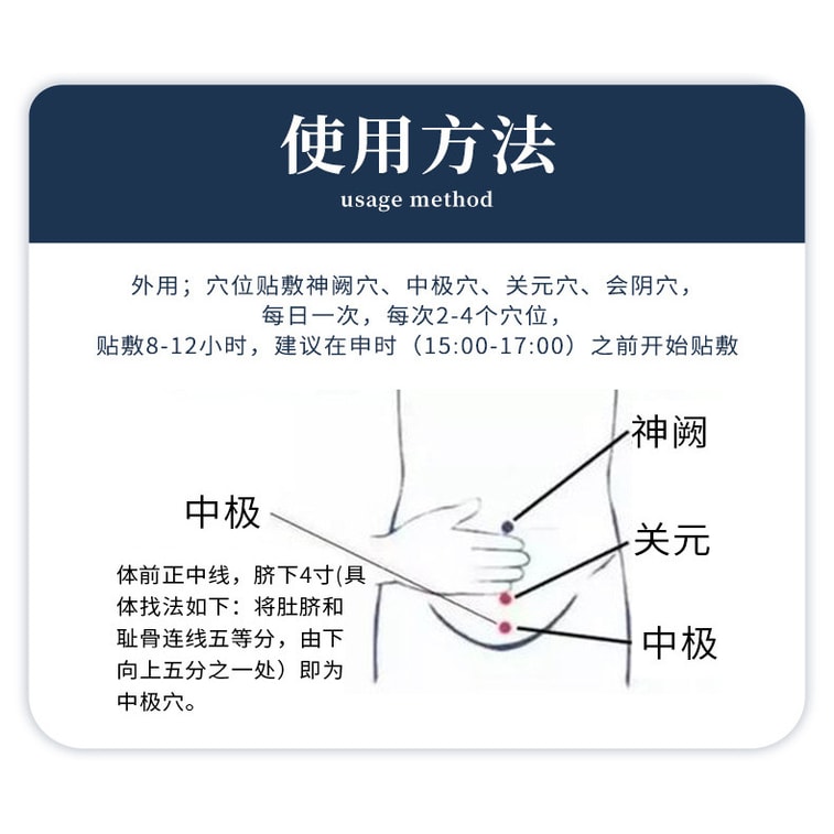 Men's acupuncture point health patch Prostate patch 6 patches / box for urinary urgency urinary frequency incomplete 4