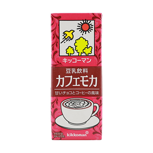 日本KIKKOMAN万字 豆奶摩卡饮料 200ml【浓郁咖啡】【甜美可可】