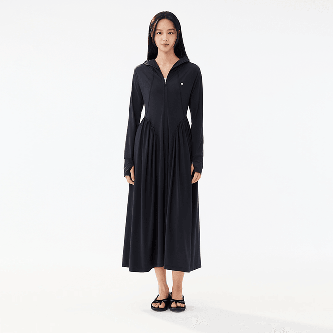 UV protection skirt  Black  F (Recommended for height 155-165cm  weight 40-60kg)*1 piece