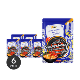 【超值6包入】好欢螺出口版 柳州螺蛳粉 小龙虾味 320g*6包 (礼盒随机发) 