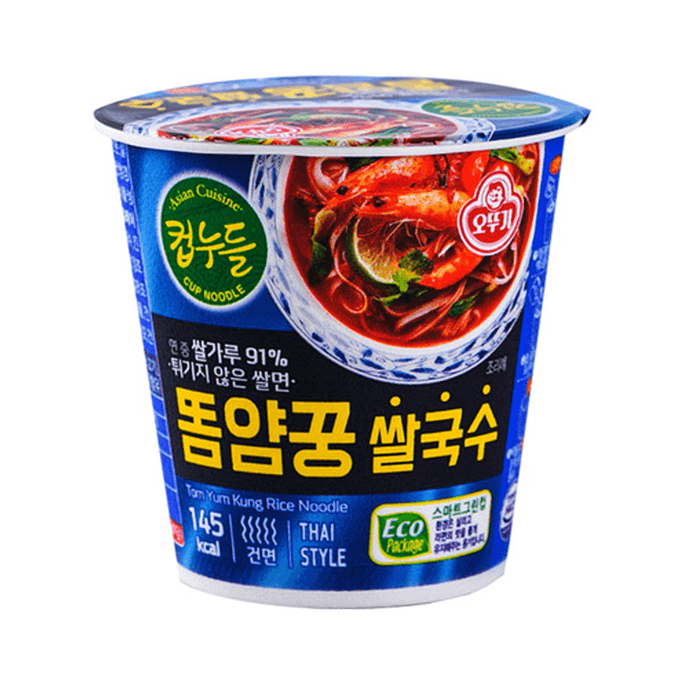 Ottogi Tom Yum Kung Rice Cup Noodle Soup 44g