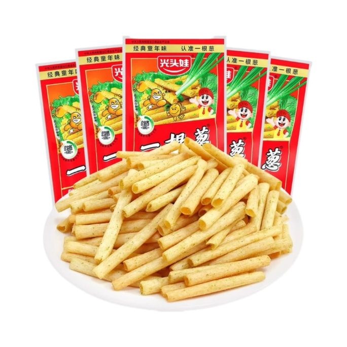 【中国直邮】 光头娃 一根葱袋装儿时怀旧解馋小零食13g