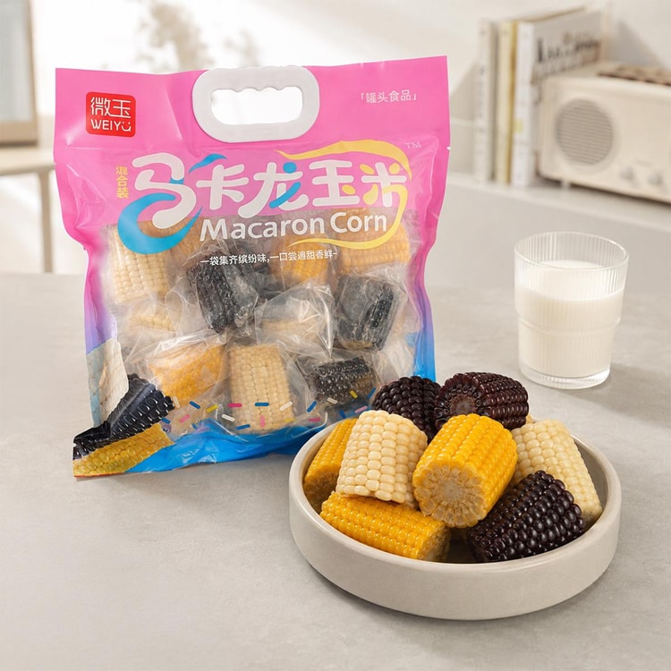 WEIYU マカロンコーン 42.3 oz【アソートフレーバー】【甘くてもちもち