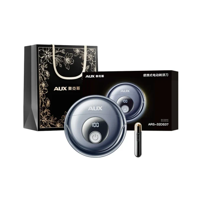 ARS-32DS37 Premium Edition Rotary Electric Shaver Smoky Gray 1 Piece—Features Self-Developed Steel Blades, High-Speed Motor, and Skin-Friendly Dual-Ring Foil