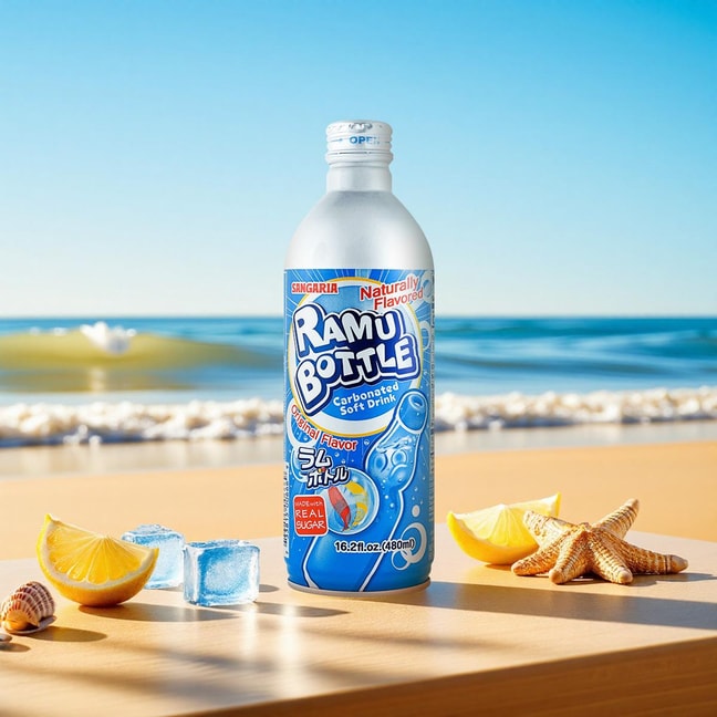 Original Ramune Bottle Carbonated Soft Drink, 16.2 fl oz
