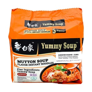 白象 湯好喝泡麵 羊肉湯風味 速食泡麵 5連包 515g