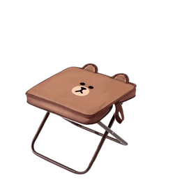 Folding Stool Portable Outdoor Camping Chair Travel Classic Brown-Pen Pocket Folding Mat 1pc