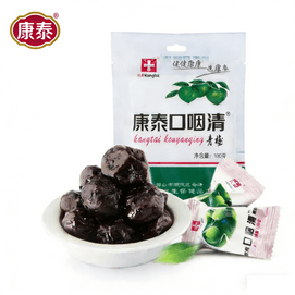 Kangtai Green Plum Throat-Clearing Mint Cooling Plums 1 Bag 100g, Soothes the Throat, Snack, Dried Fruit, Preserved Fruit, Candied Fruit