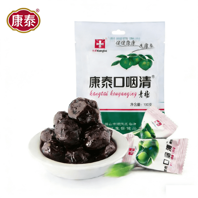 Kangtai Green Plum Throat-Clearing Mint Cooling Plums 1 Bag 100g, Soothes the Throat, Snack, Dried Fruit, Preserved Fruit, Candied Fruit