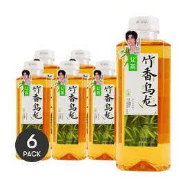 让茶 竹香乌龙茶 无糖 500ml *6【6份超值装】【侯明昊同款】【零糖零卡】【冰饮口感更佳】