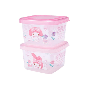 재패니즈 멜로디 미니 식품용기 2개 세트 180 ml