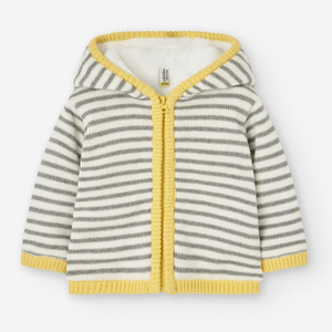 MOM LOVES ME 로잔 어린이 유아용 펭귄 베이지색 겨울 재킷 - 신생아 53-56cm